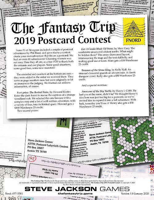 2019 Postcard Contest cover