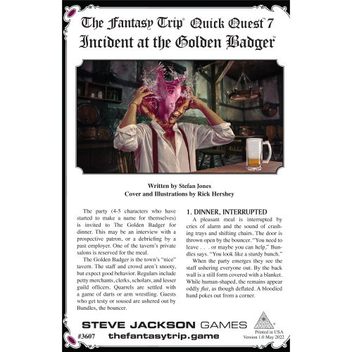Quick Quest 7: Incident at the Golden Badger cover